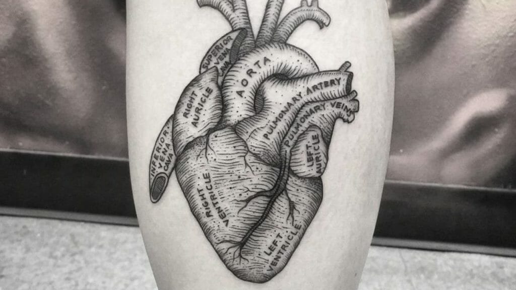 Astromical Heart Tattoos