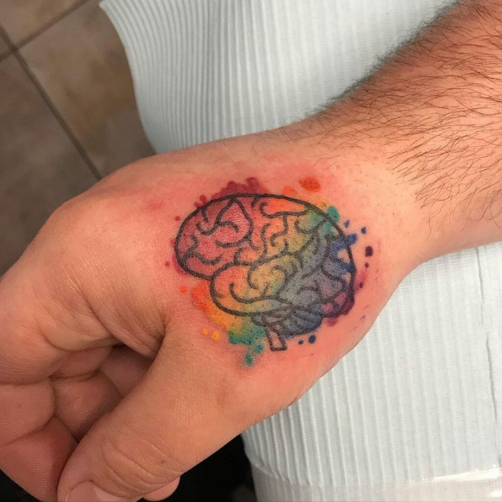 Autism Brain Tattoo