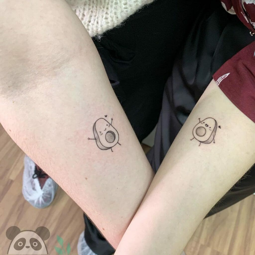 Avocado Couple Tattoo