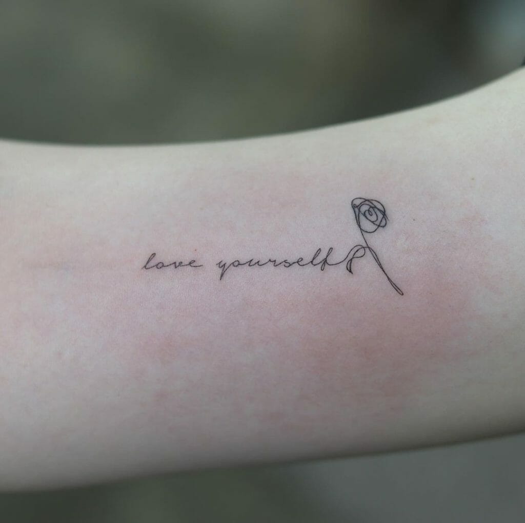 BTS Love Yourself Tattoo Ideas