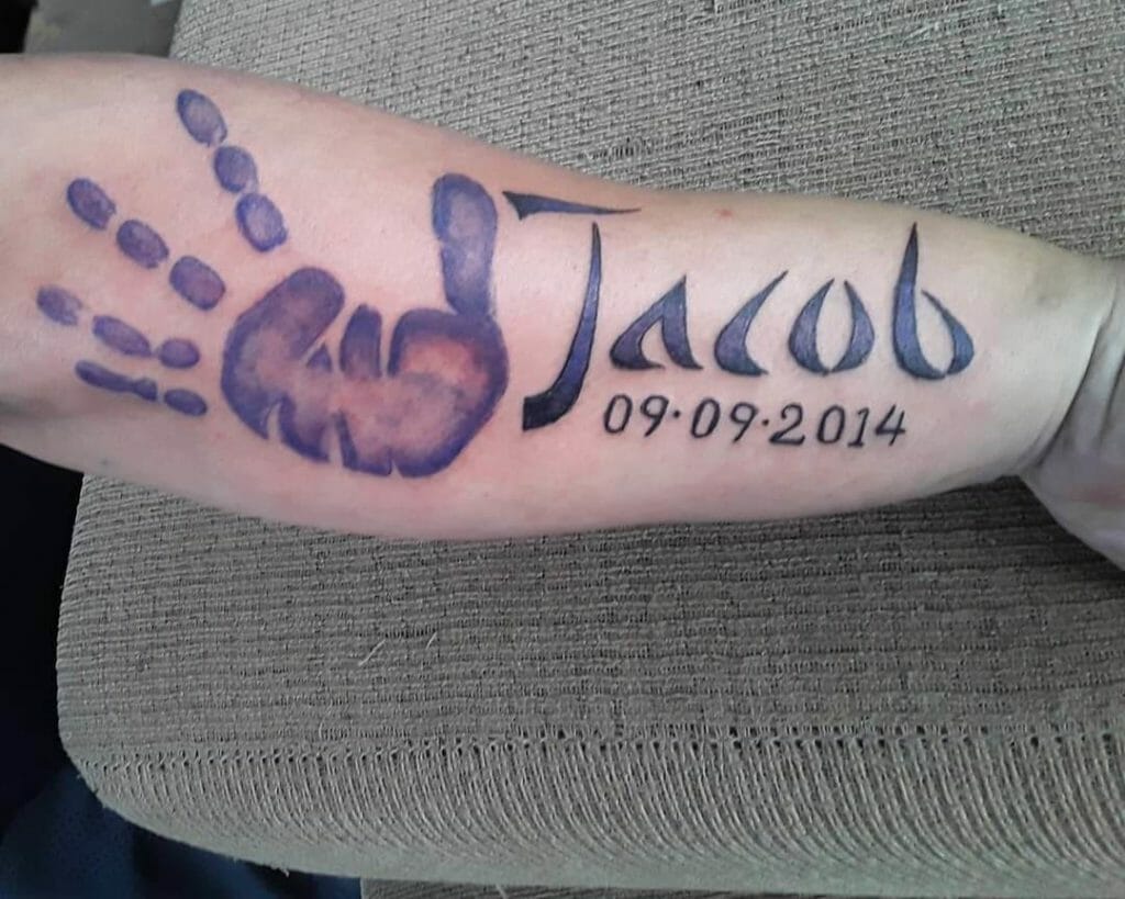Baby Hand Print Tattoo 