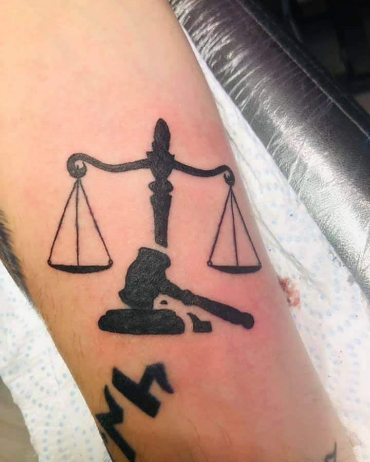 Balance Tattoos That Represent Justice