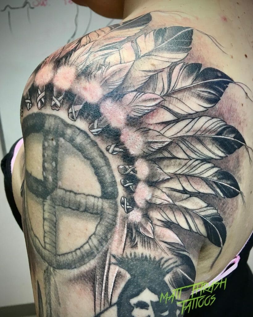 Bald Eagle Feather Tattoo