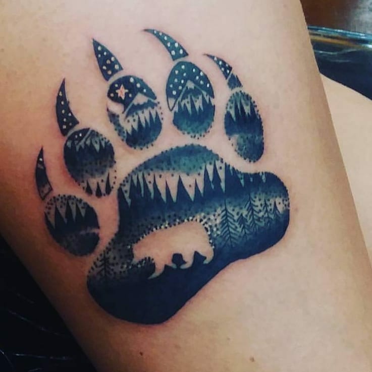 Bear Claw Tattoo For Nature Lovers