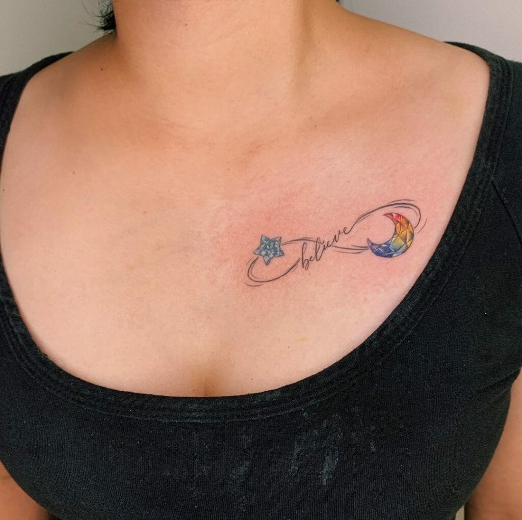 Believe Tattoo With Infinity
