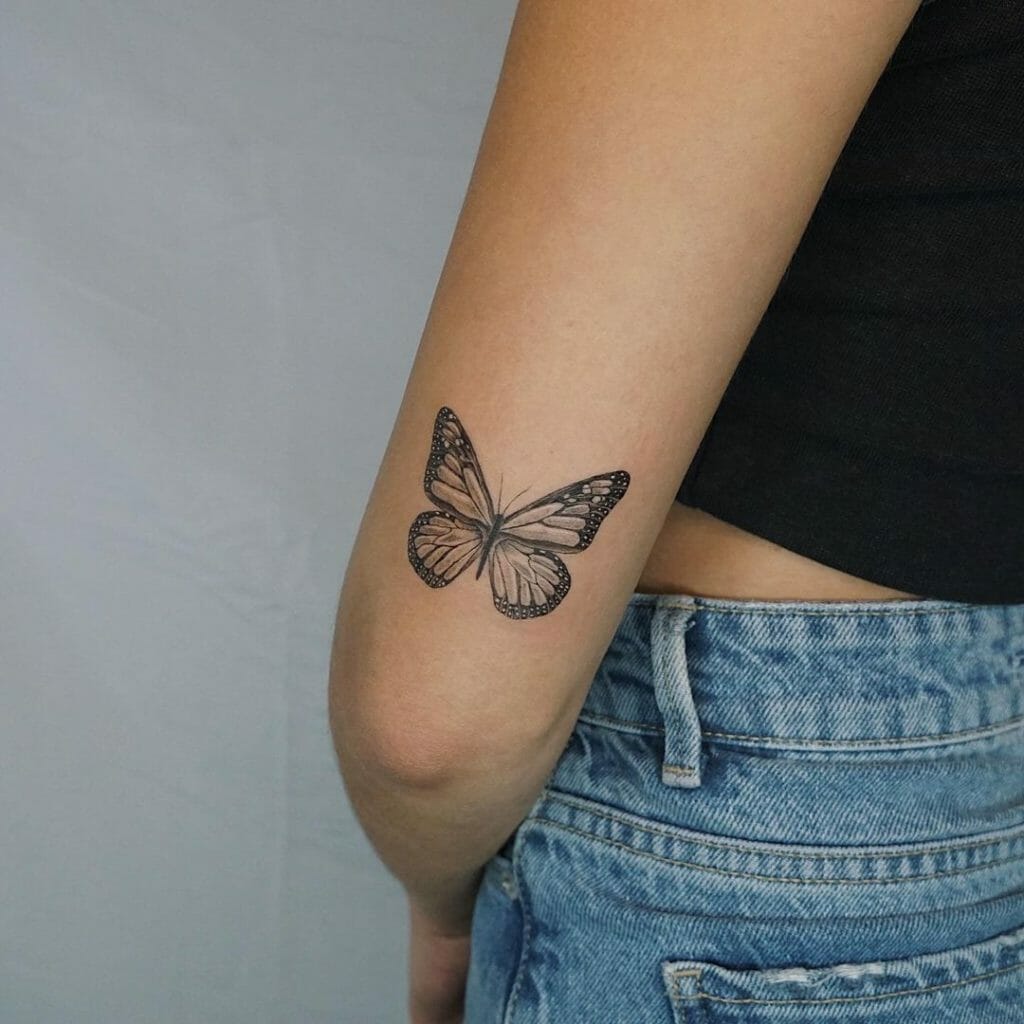 Best Back Of Arm Tattoo Butterfly Designs