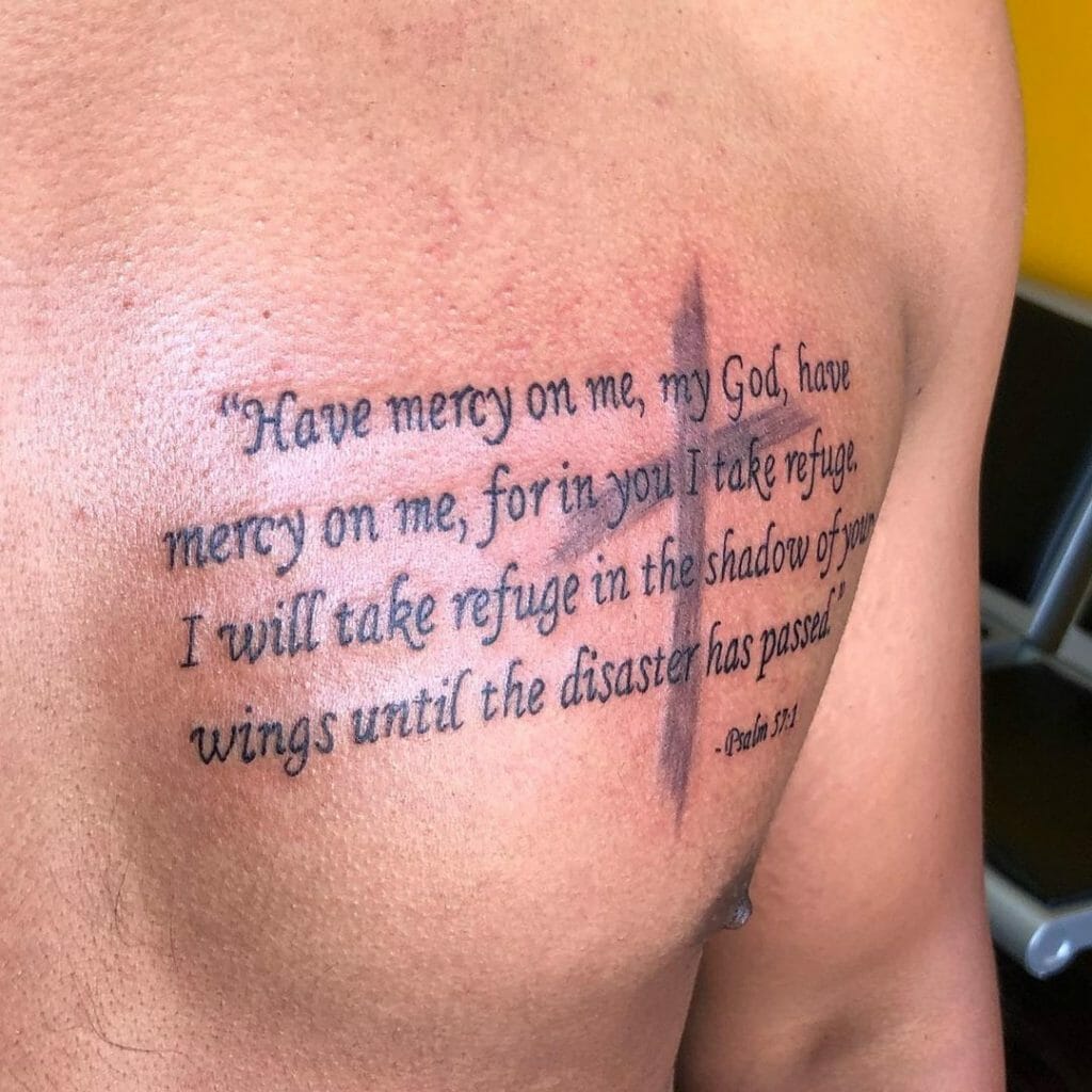 Bible Verse Tattoo On Chest
