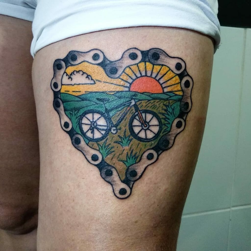 Bicycle Chain Tattoo