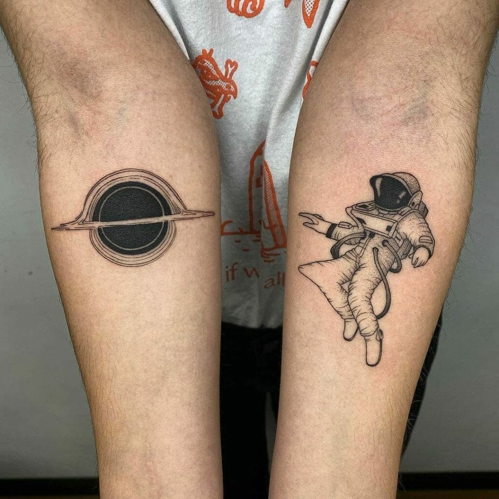 Black Hole With Astronaut Tattoo