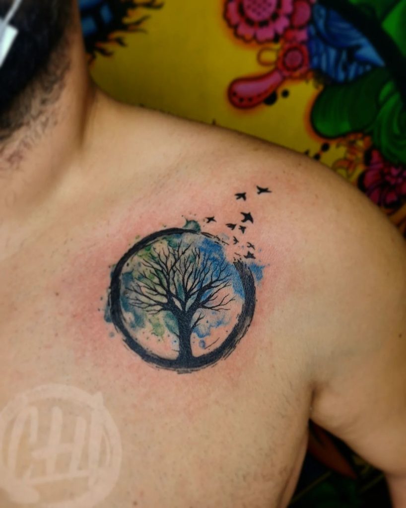 Blue Celtic Tattoo