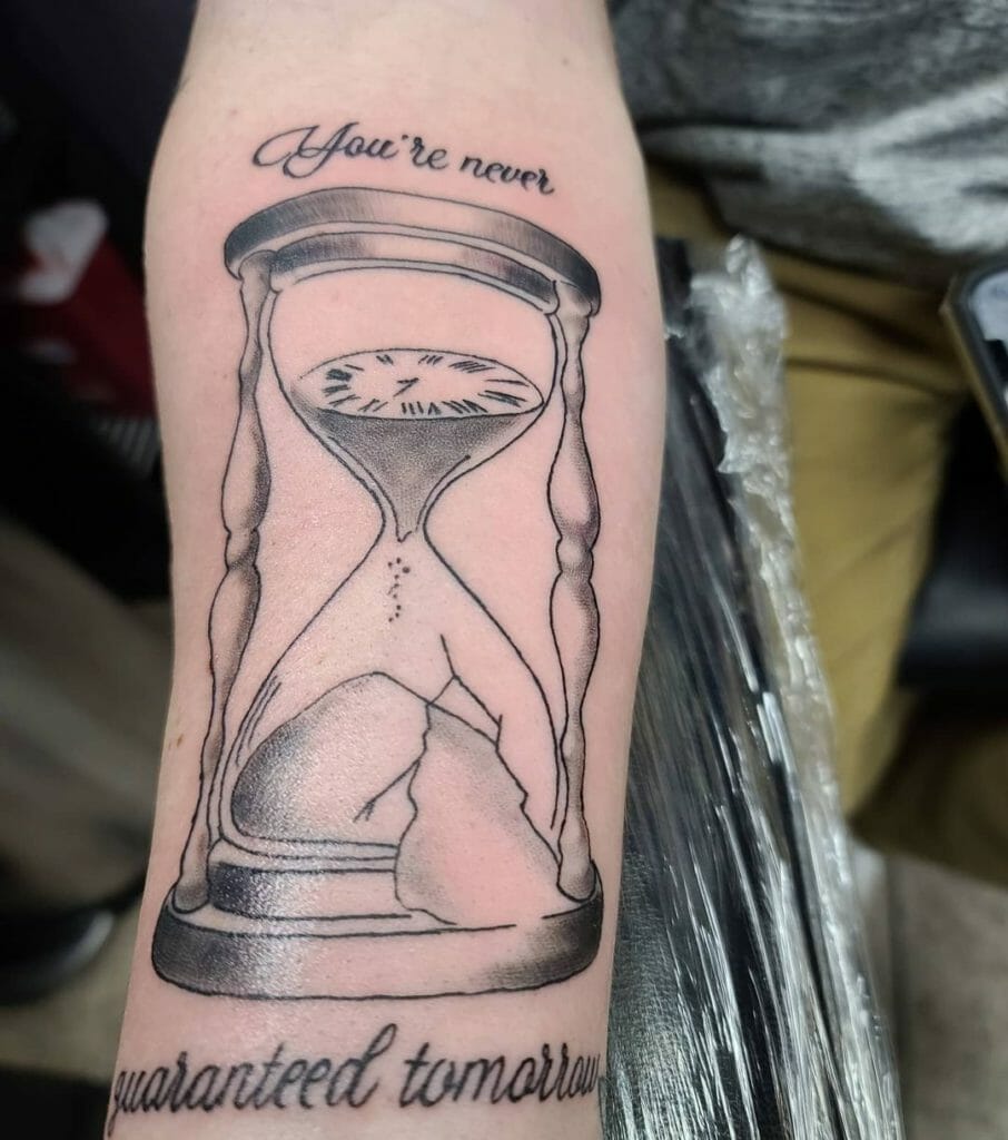 Broken Hourglass Tattoo