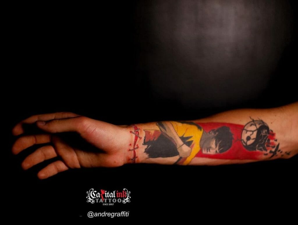 Bruce Lee Wrist Tattoo