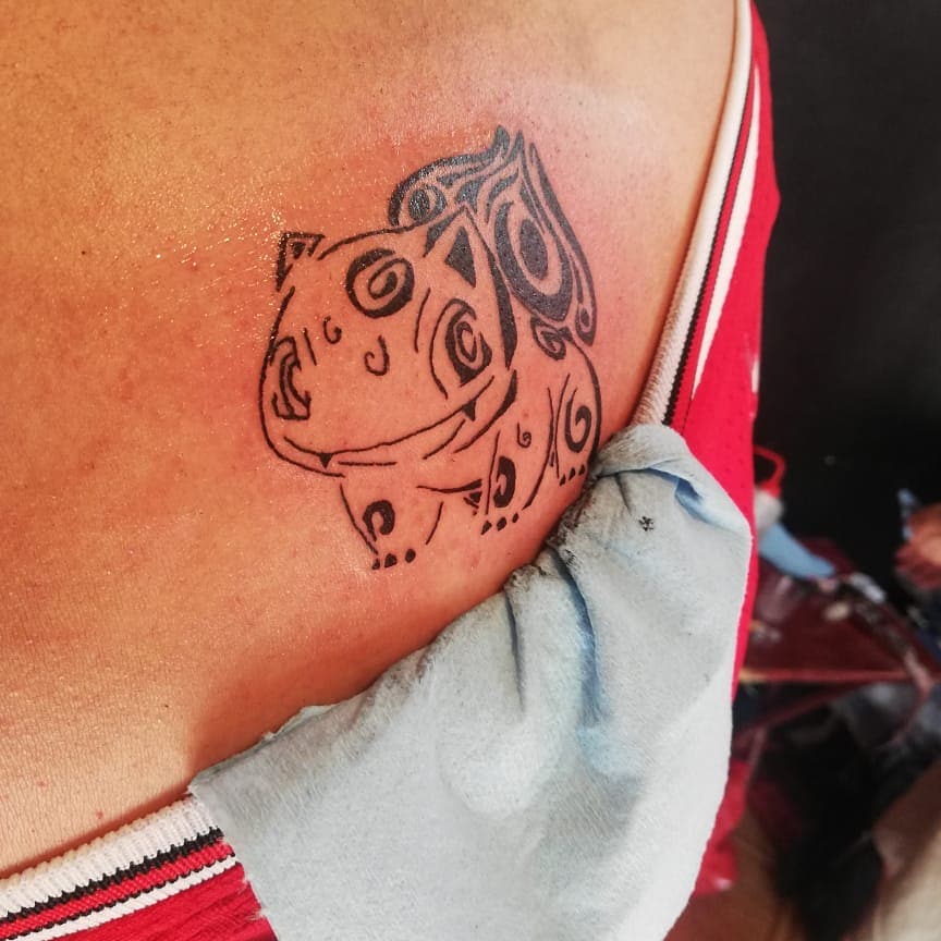 Bulbasaur Tribal Tattoo