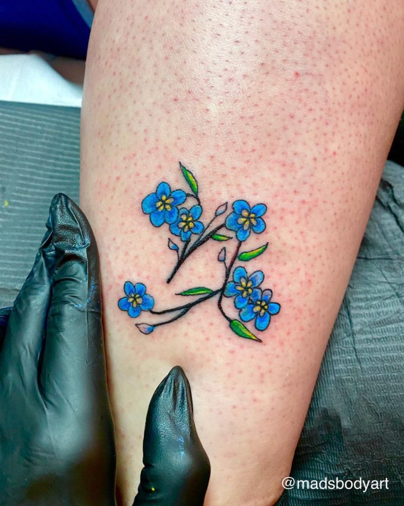 Capricorn Floral Tattoo