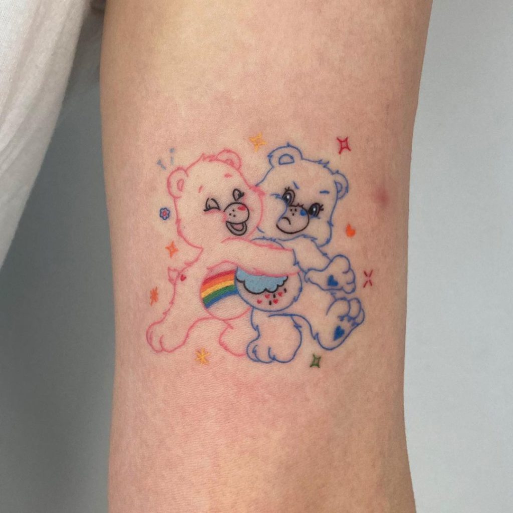 Grumpy Bear tattoo  Care bear tattoos Cartoon tattoos Bear tattoos