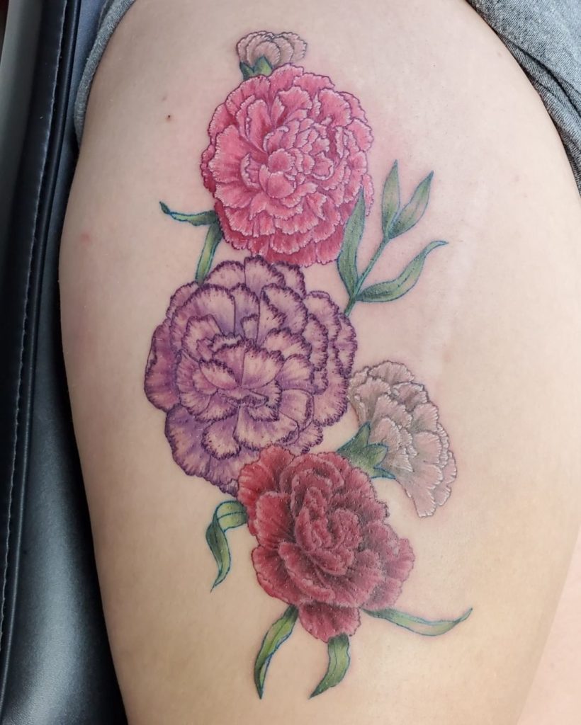 101 Best Carnation Flower Tattoo Ideas You'll Have To See To Believe! -  Outsons