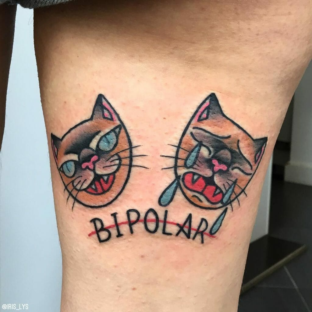 Cat Bipolar Tattoo