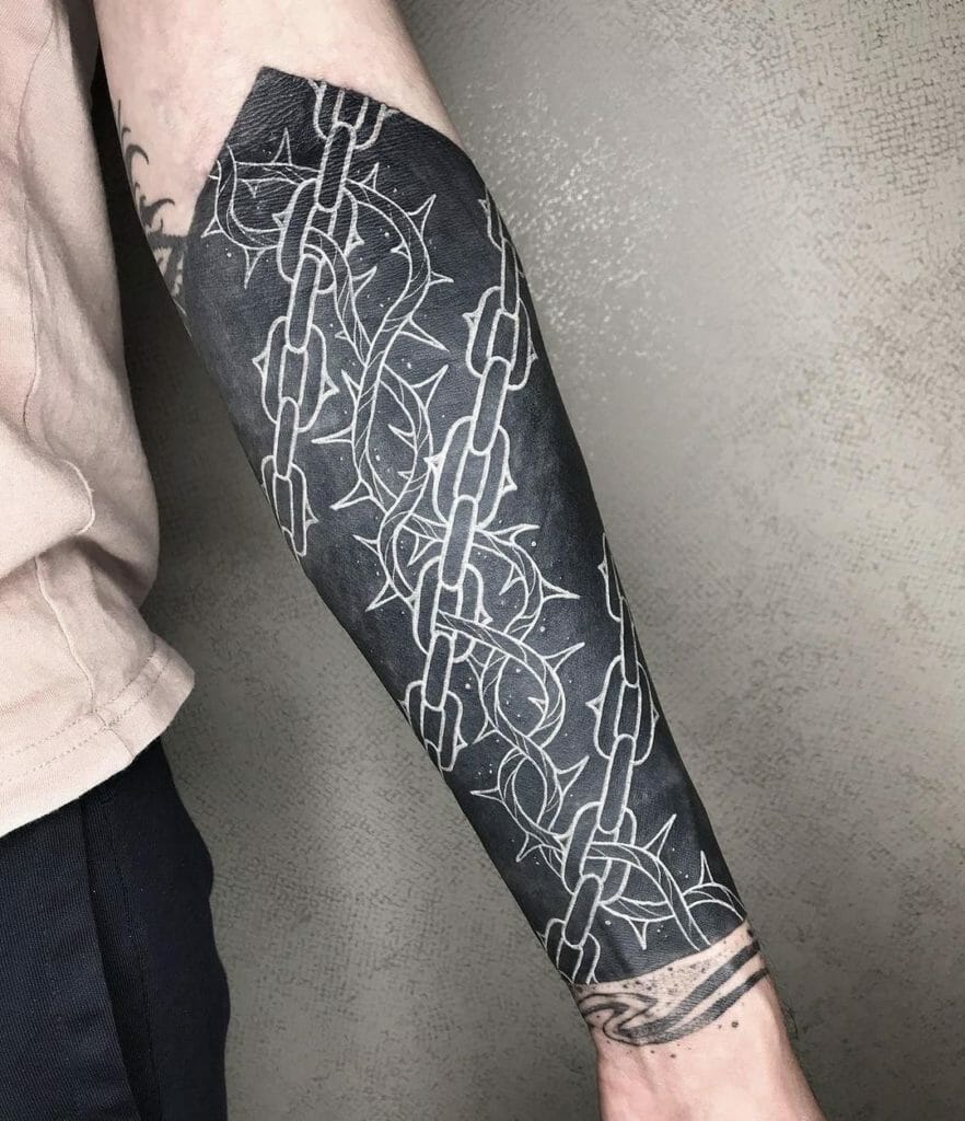Chains Black Sleeve Tattoo