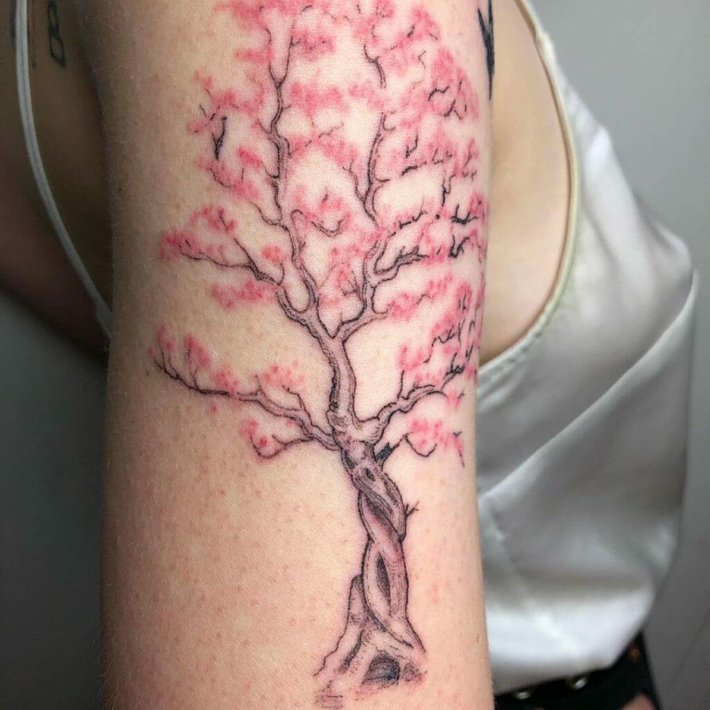 Cherry Blossom Tree Design For A Beautiful Tattoo