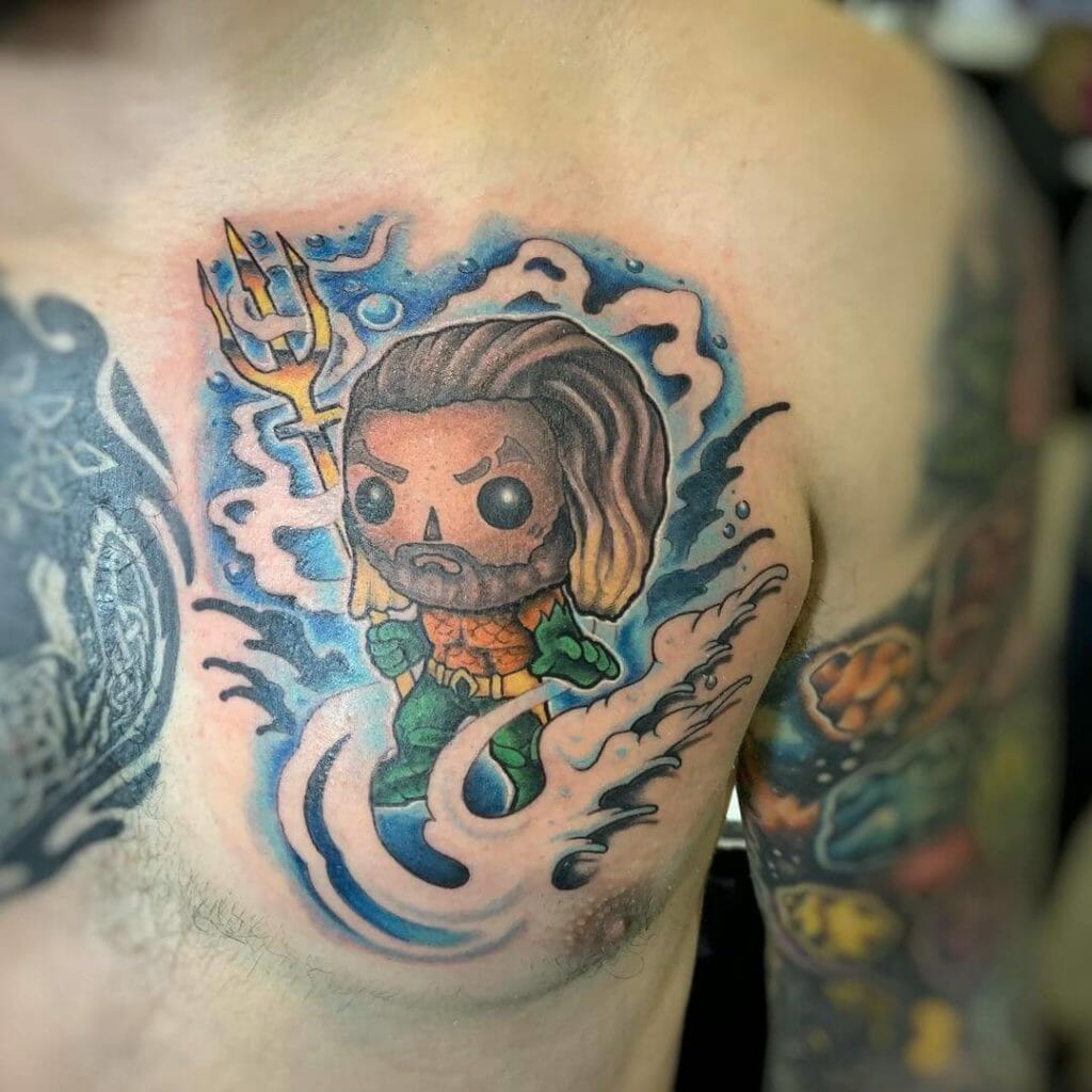 Chibi Aquaman Tattoo