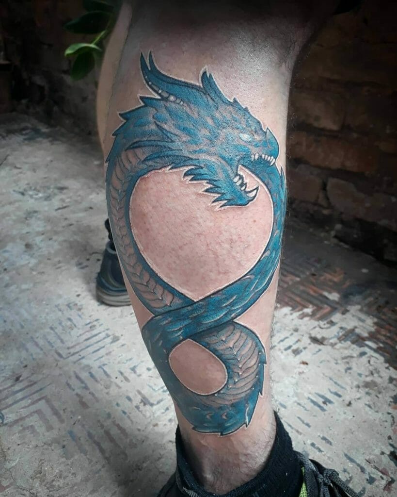 Colored Altered Carbon Dragon Tattoo