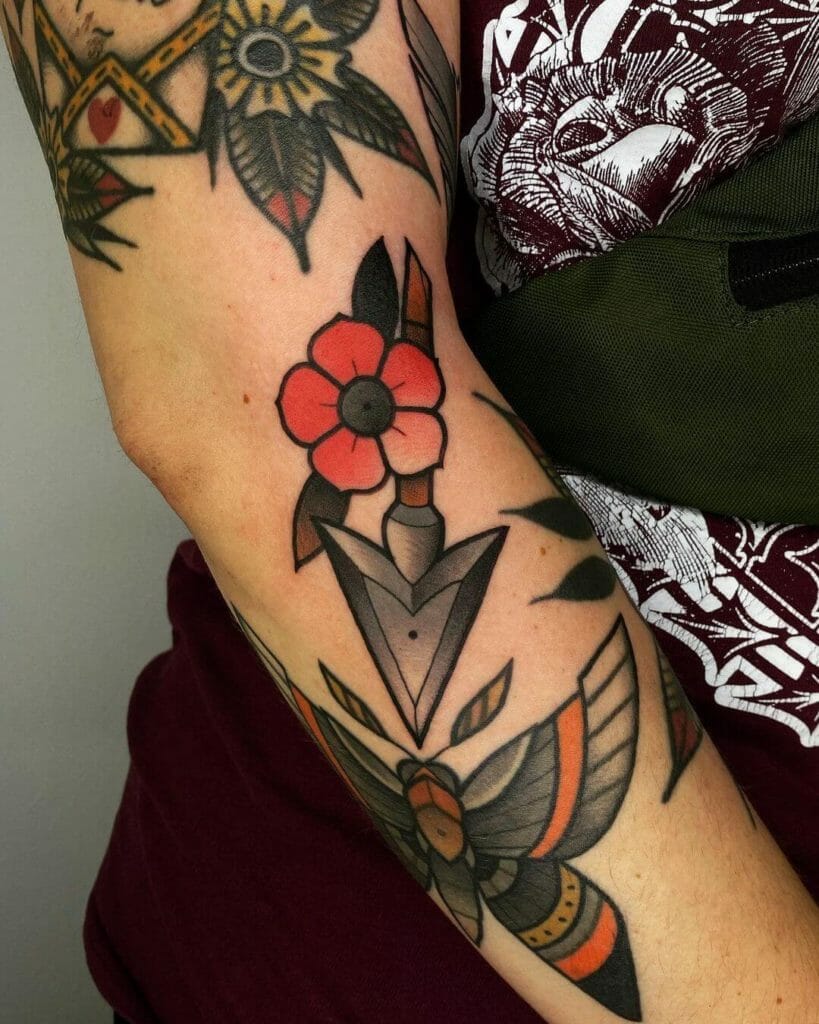 Colorful Arrowhead Tattoos