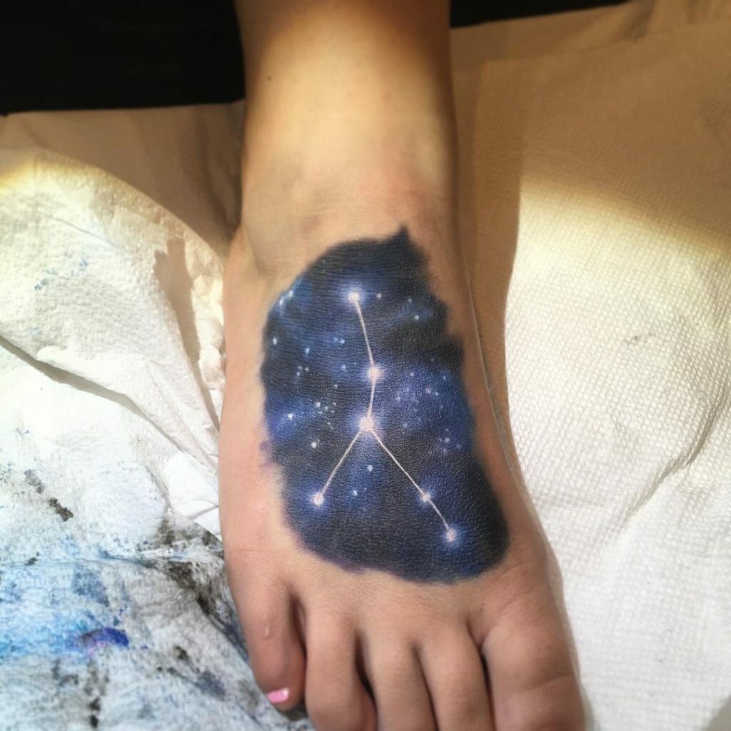 Constellation Cancer Tattoo In the Galaxy