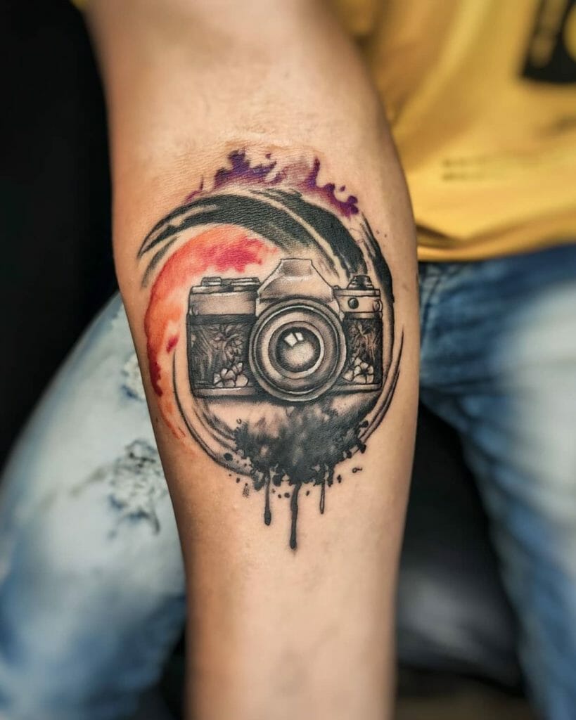 Creative Camera Tattoo Design For The Hidden Artist In You