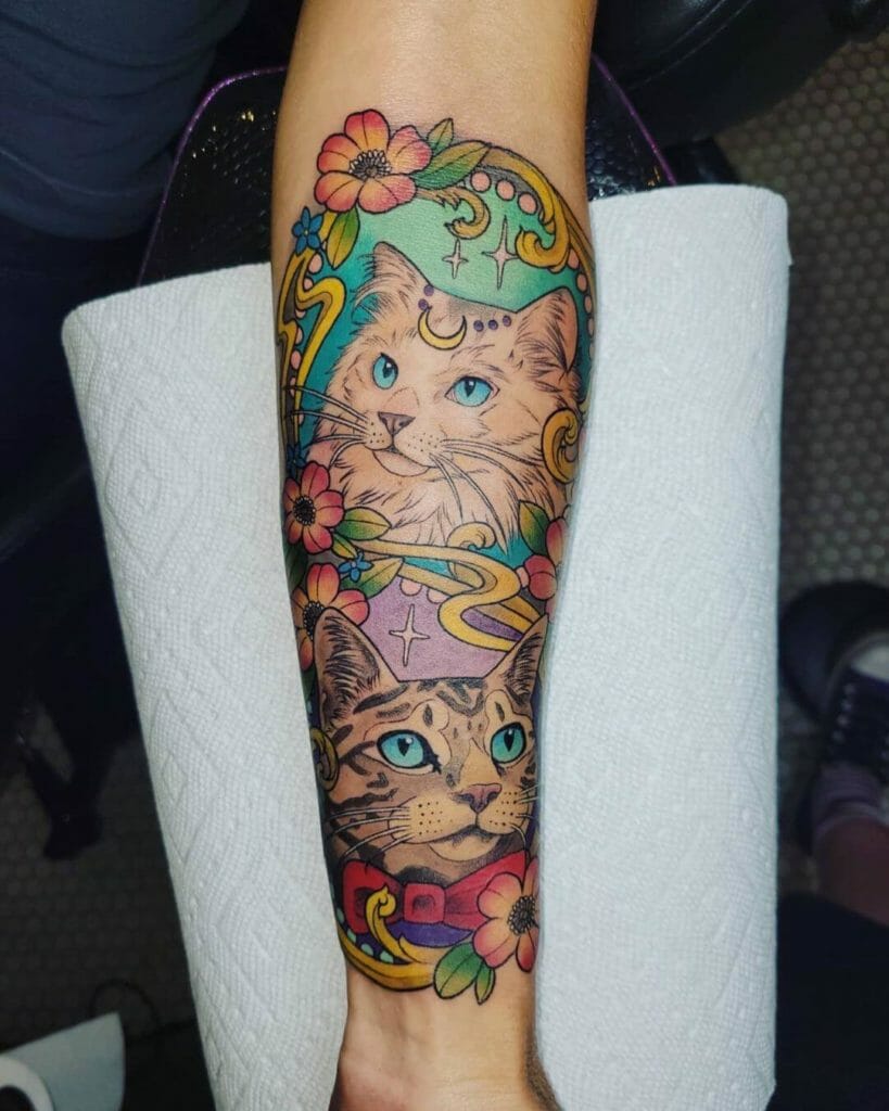 Cute Art Nouveau Tattoo Style For The Animal Lovers