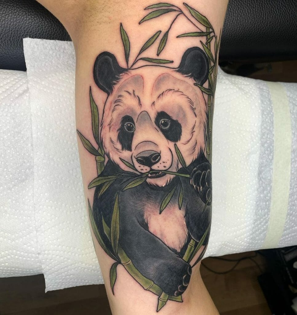 Cute Panda Bear Tattoo Design For The Free Soul
