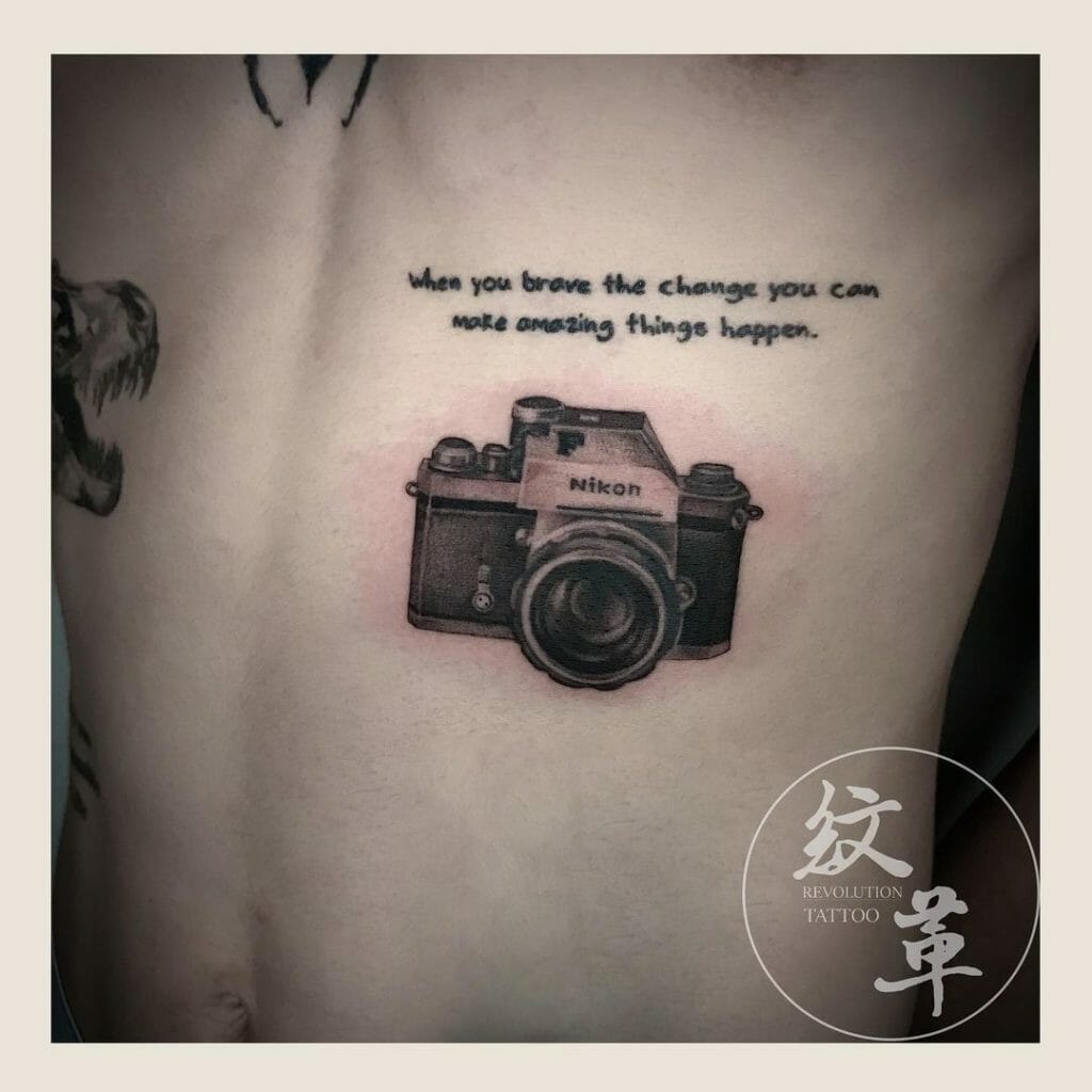 Detailed Camera Tattoo