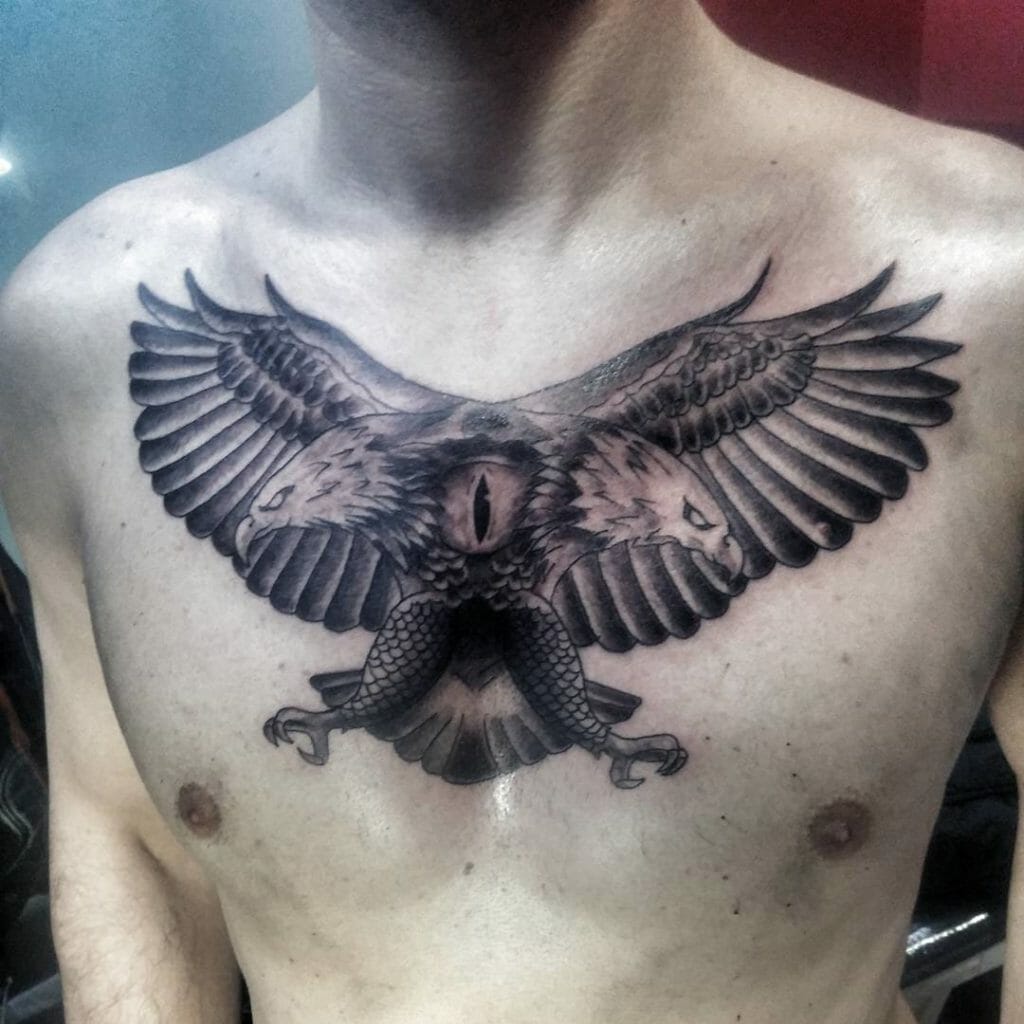 Double-Headed Bald Eagle Tattoo