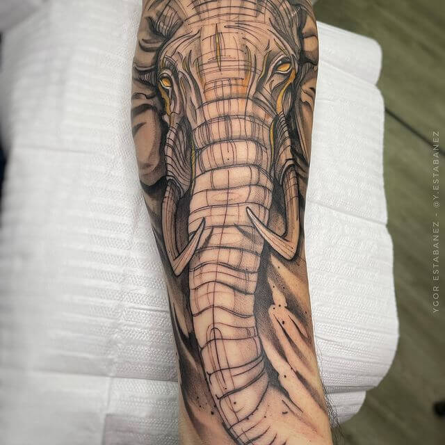 Elegant Elephant Tattoos 