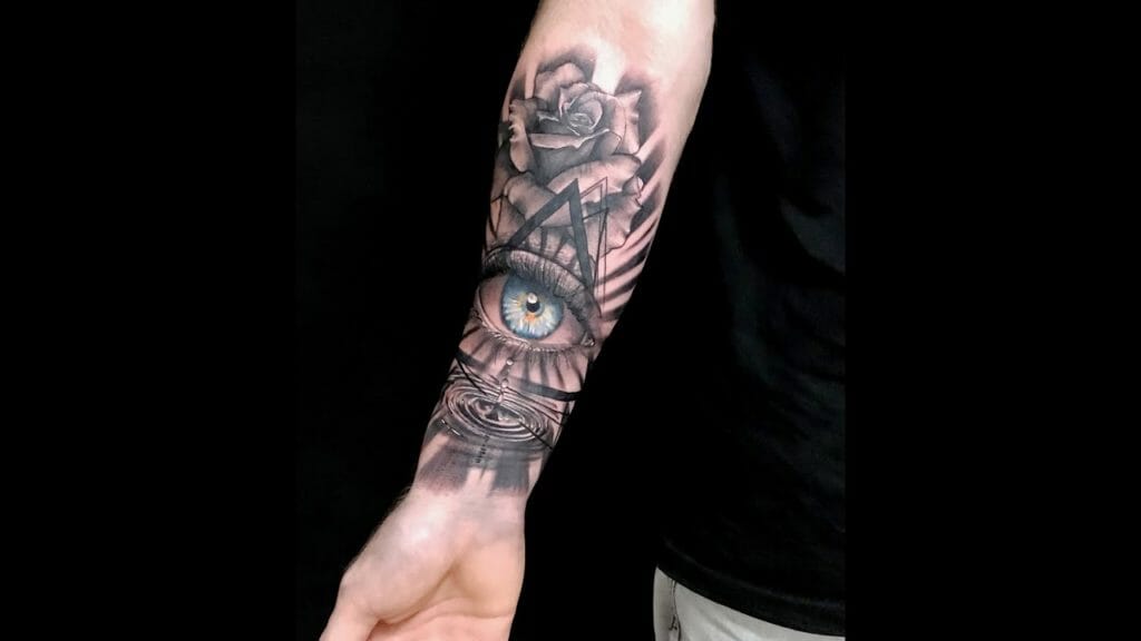 Eye seeing tattoo