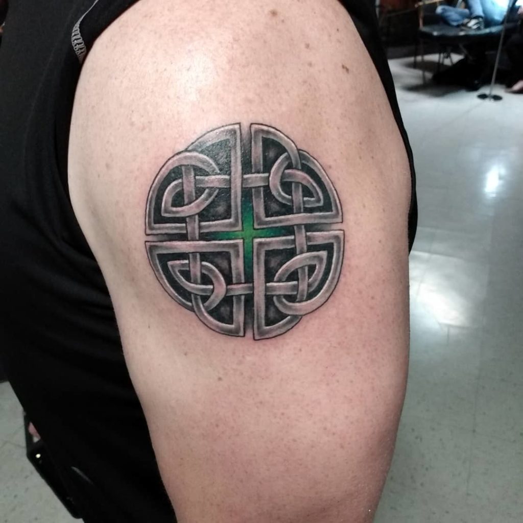 Fancy Celtic Shield Tattoo