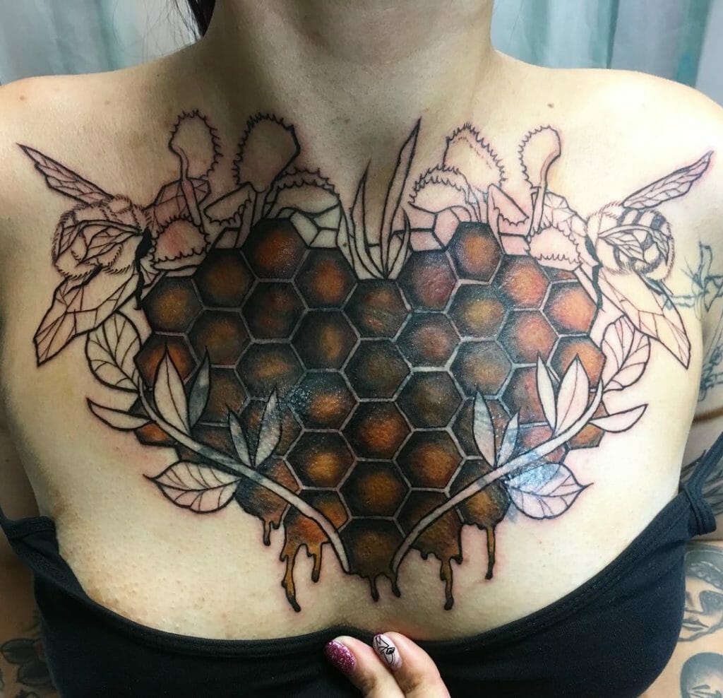 Fantasy Beehive Tattoo for Women