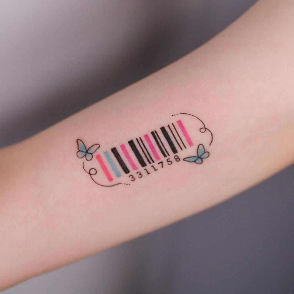 Feminine Barcode Tattoo
