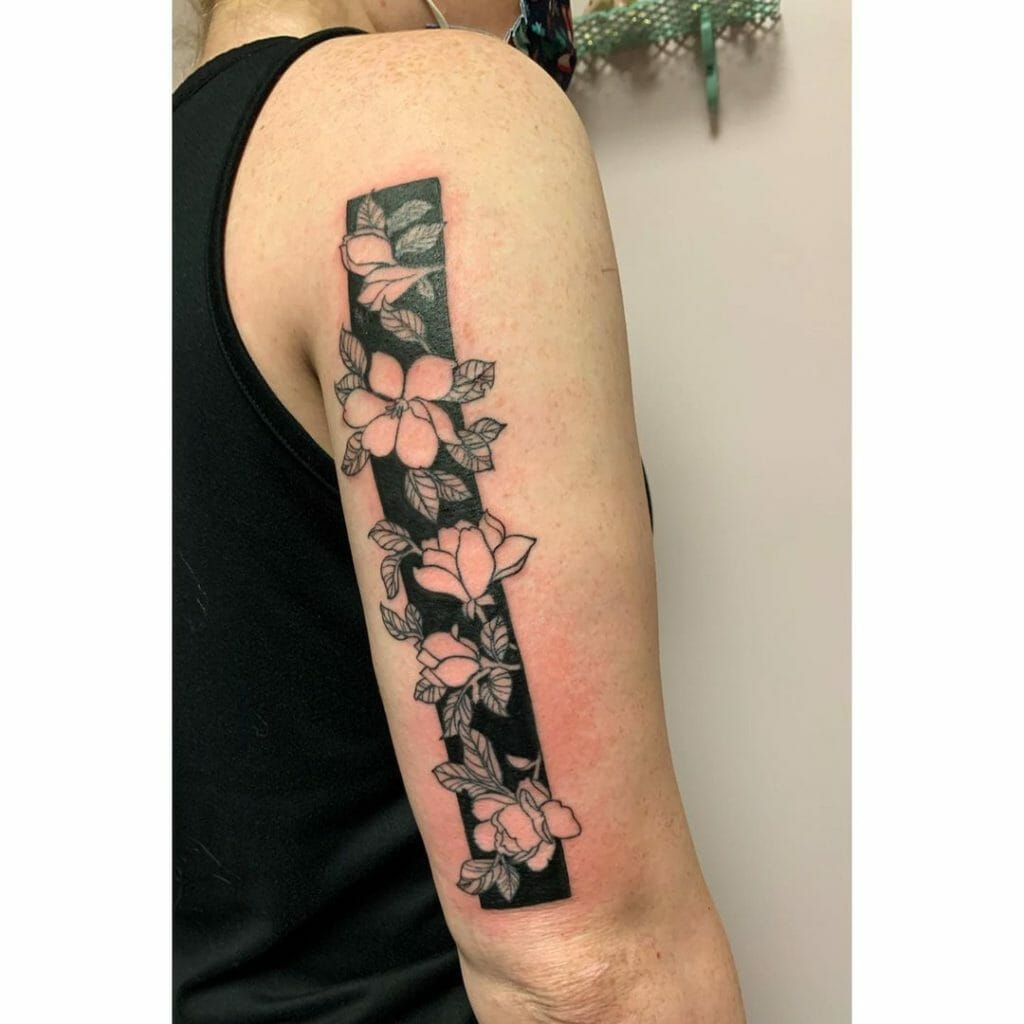 Flower Back arm Tattoo