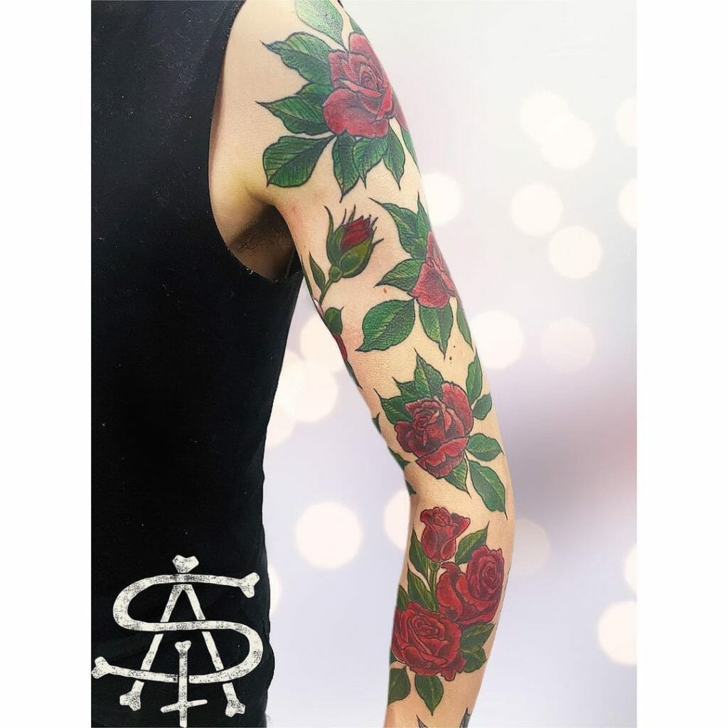 Flower sleeve Tattoo