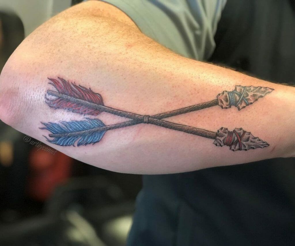 Forearm arrow Tattoo