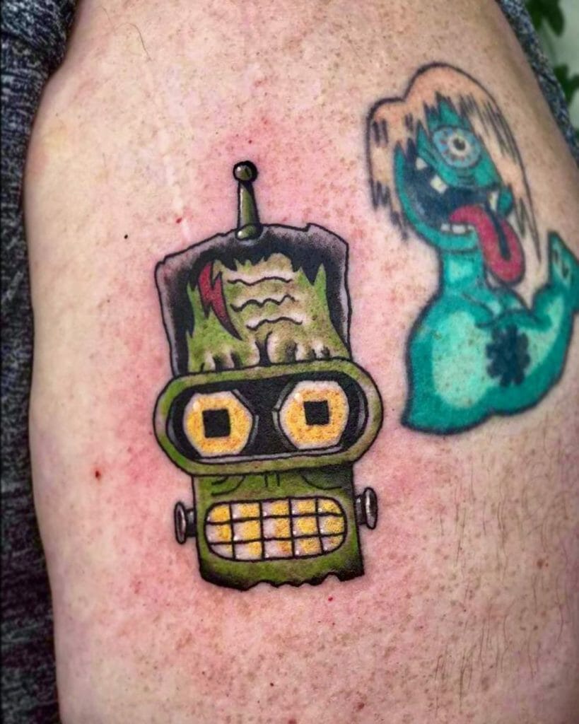Frankenstein Bender Tattoo