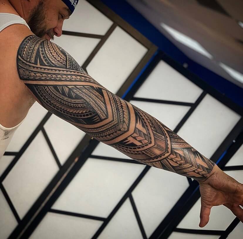 Full Arm Sleeve Tattoo Ideas For Men And Women Who Want A Full Tribal Sleeve Tattoo