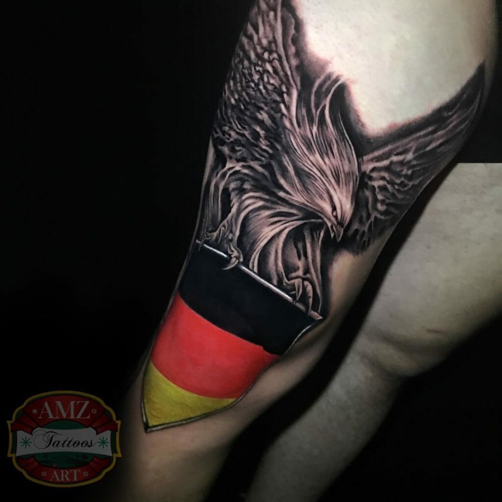 German Bald Eagle Tattoo