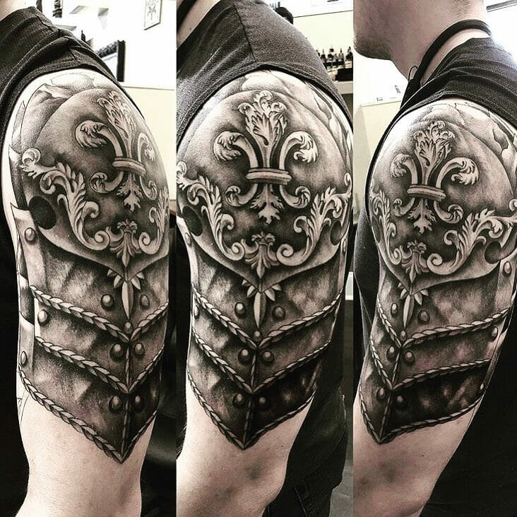 Gorgeous Armor Tattoo Ideas For Your Shoulder