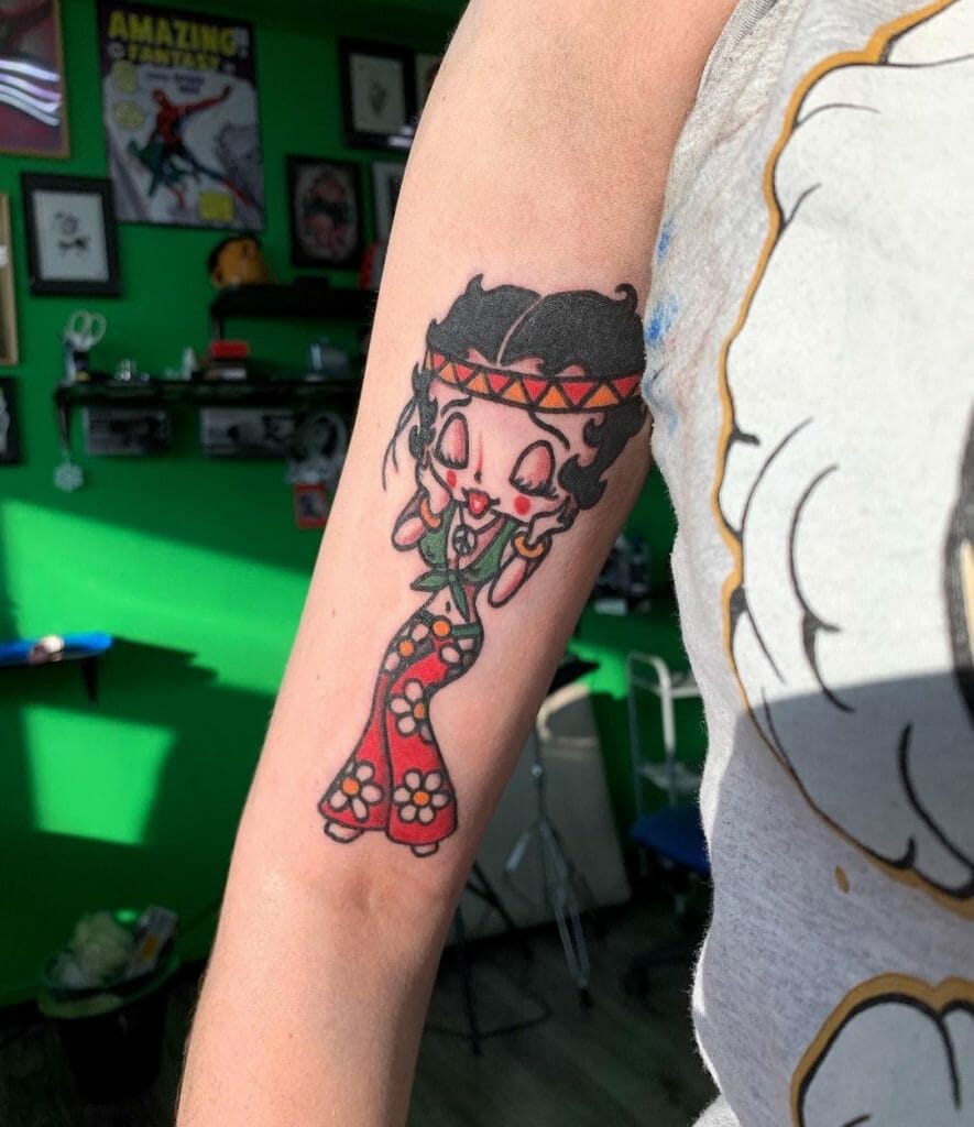 Hippie Betty Boop Tattoo