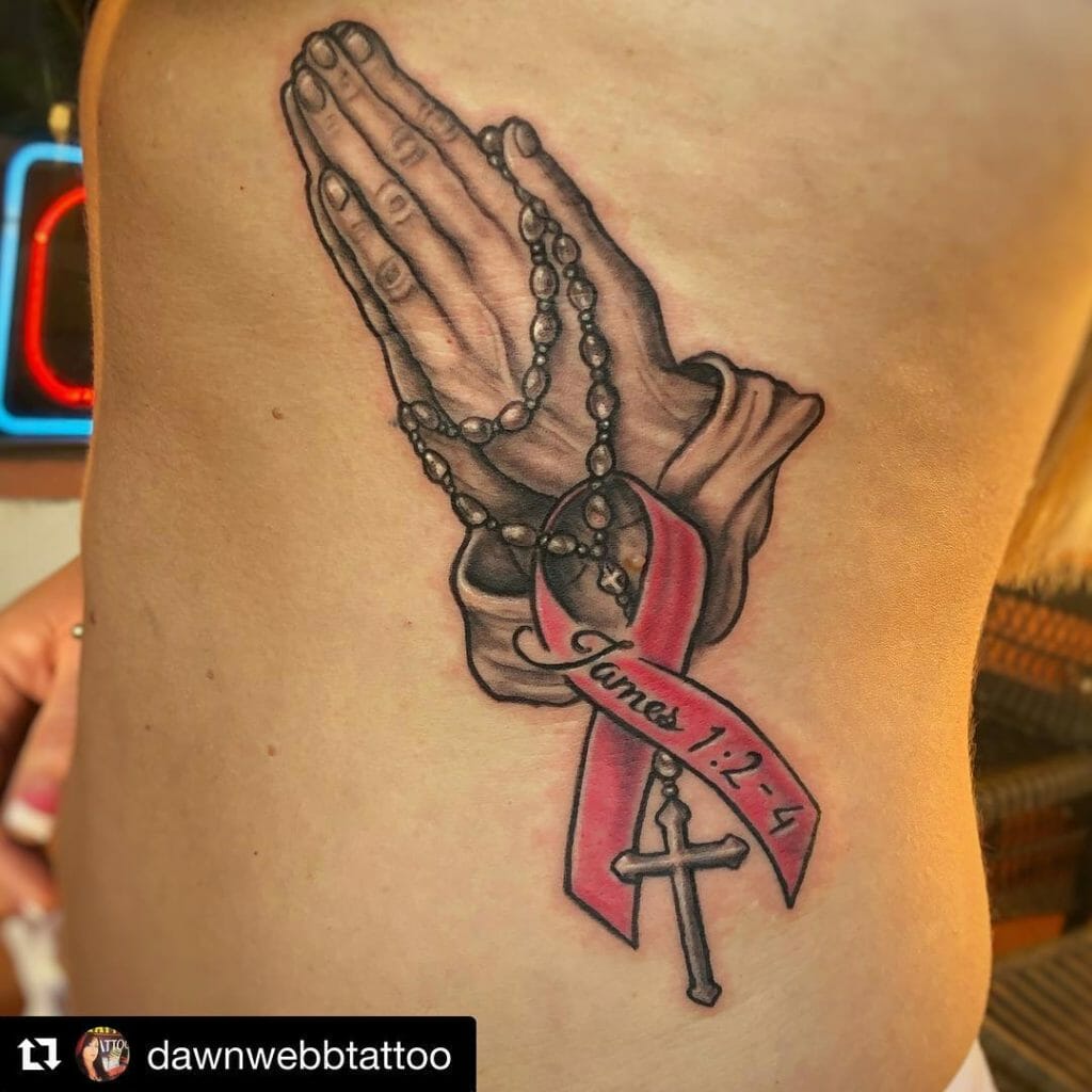 Inspirational Breast Cancer Tattoo Design