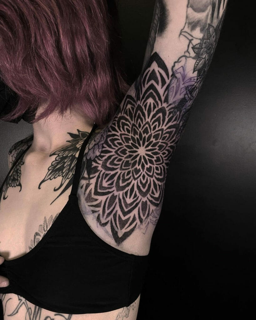 Intricate Ink Patterns For Your Armpit Tattoo