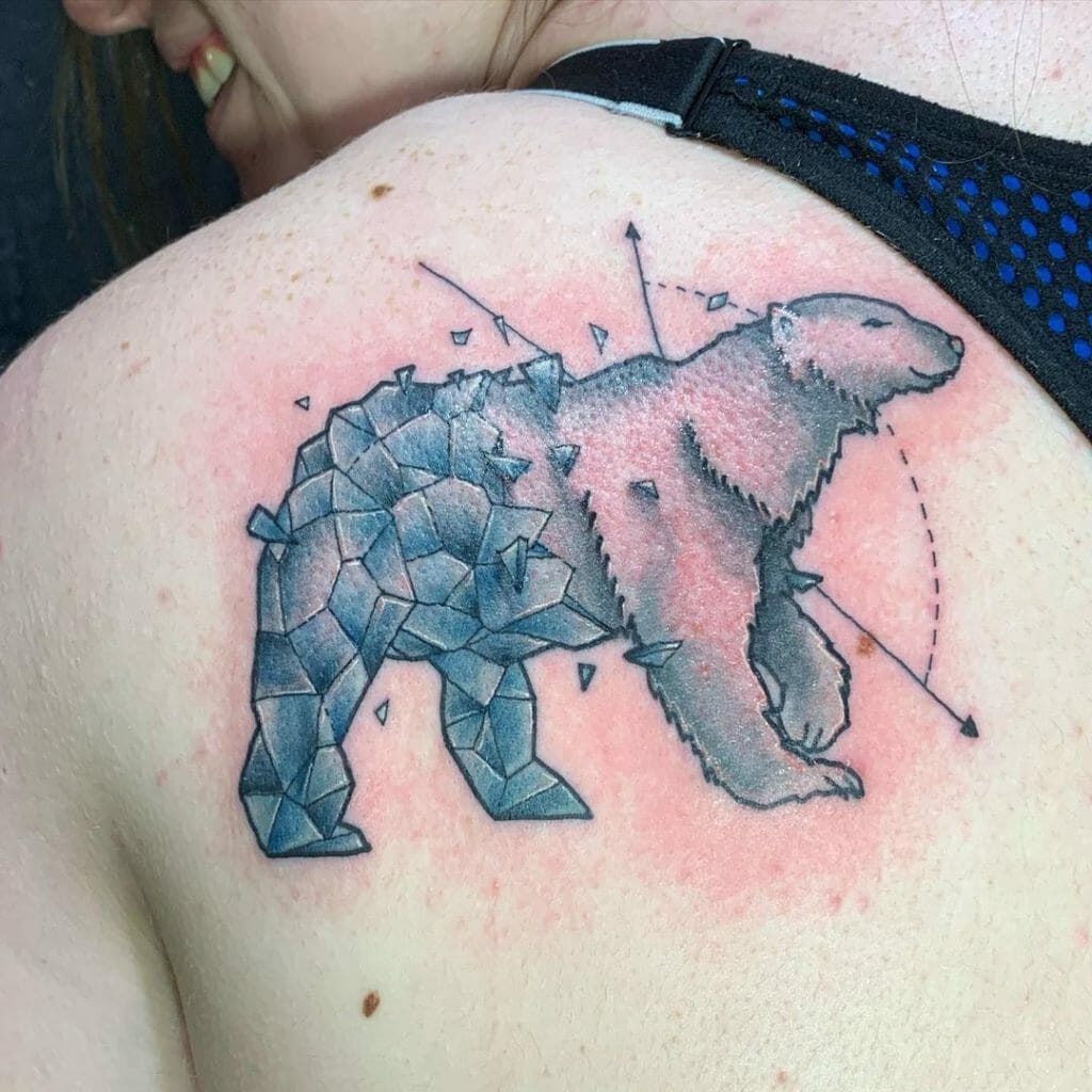 Intriguing Polar Bear Tattoo Design
