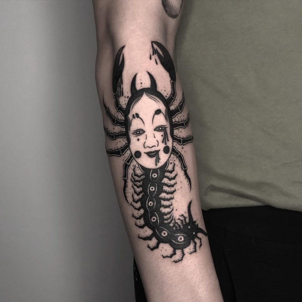 Japanese Centipede Tattoo
