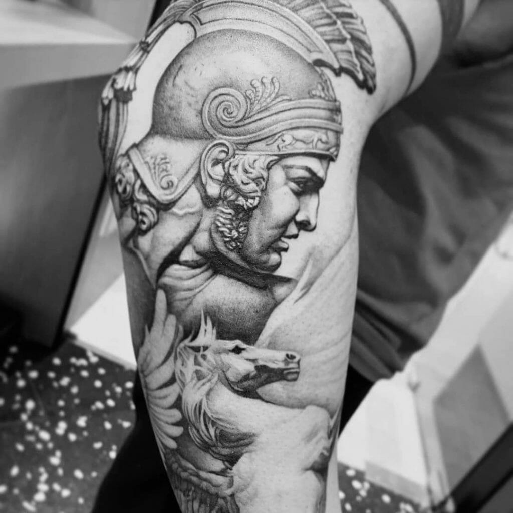 Magnificent Tattoo Designs On Achilles Tendon
